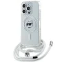 Калъф за iPhone 14 Pro Max - Karl Lagerfeld IML Crossbody MagSafe (KLHMP14XHCHCCHCHNT) - Transparent Choupette Head&Cord