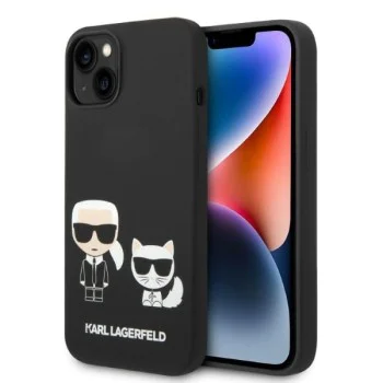 Калъф за iPhone 14 Plus - Karl Lagerfeld Silicone Liquid MagSafe (KLHMP14MSSKCK) - Karl&Choupette