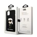 Калъф за iPhone 14 Plus - Karl Lagerfeld Silicone MagSafe (KLHMP14MSNIKKBCK) - Ikonik