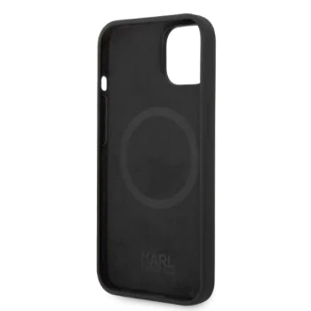 Калъф за iPhone 14 Plus - Karl Lagerfeld Silicone MagSafe (KLHMP14MSNIKKBCK) - Ikonik