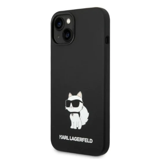 Калъф за iPhone 14 Plus - Karl Lagerfeld Silicone MagSafe (KLHMP14MSNCHBCK) - Choupette