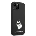 Калъф за iPhone 14 Plus - Karl Lagerfeld Silicone MagSafe (KLHMP14MSNCHBCK) - Choupette