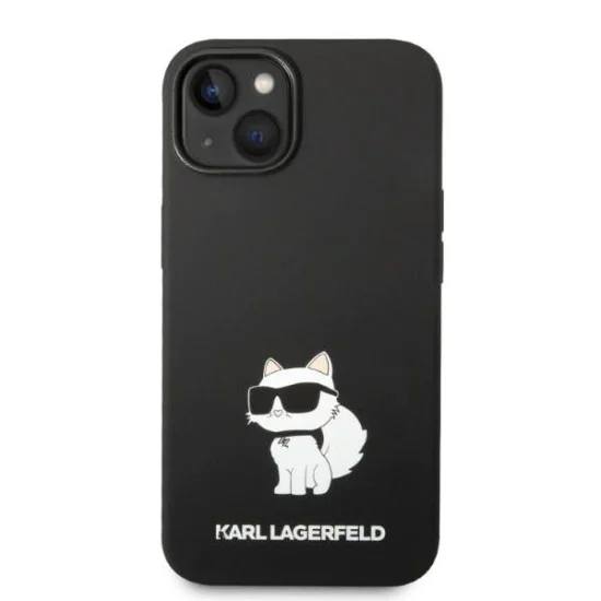 Калъф за iPhone 14 Plus - Karl Lagerfeld Silicone MagSafe (KLHMP14MSNCHBCK) - Choupette