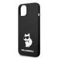 Калъф за iPhone 14 Plus - Karl Lagerfeld Silicone MagSafe (KLHMP14MSNCHBCK) - Choupette