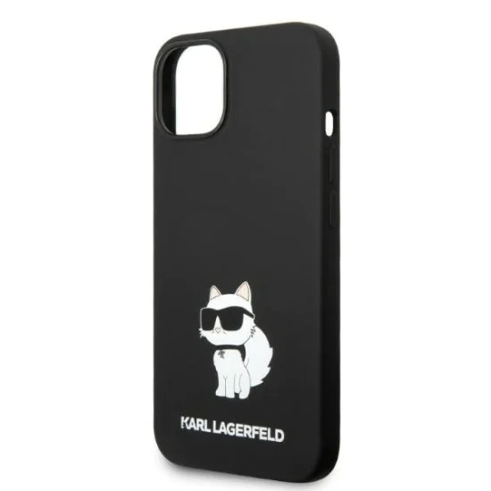 Калъф за iPhone 14 Plus - Karl Lagerfeld Silicone MagSafe (KLHMP14MSNCHBCK) - Choupette