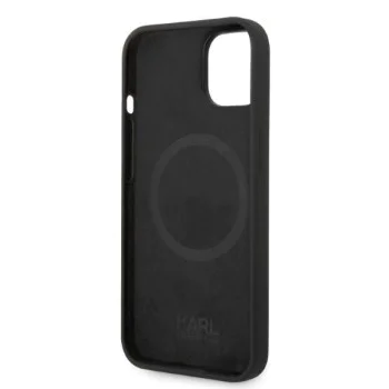 Калъф за iPhone 14 Plus - Karl Lagerfeld Silicone MagSafe (KLHMP14MSNCHBCK) - Choupette