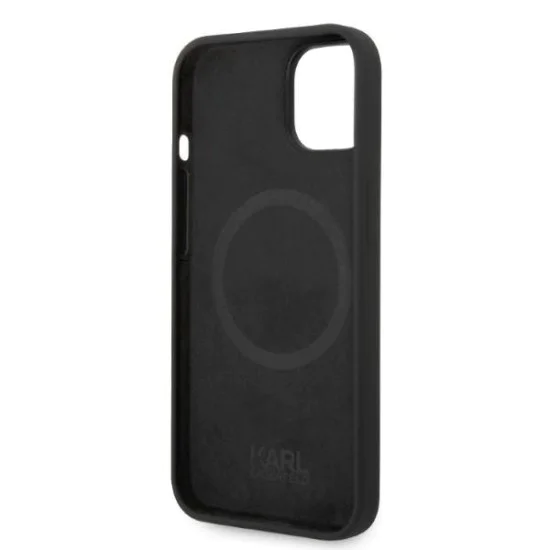 Калъф за iPhone 14 Plus - Karl Lagerfeld Silicone MagSafe (KLHMP14MSNCHBCK) - Choupette