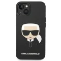 Калъф за iPhone 14 Plus - Karl Lagerfeld Silicone MagSafe (KLHMP14MSLKKHHBK) - Karl`s Head