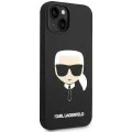 Калъф за iPhone 14 Plus - Karl Lagerfeld Silicone MagSafe (KLHMP14MSLKKHHBK) - Karl`s Head