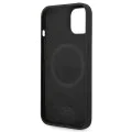 Калъф за iPhone 14 Plus - Karl Lagerfeld Silicone MagSafe (KLHMP14MSLKKHHBK) - Karl`s Head