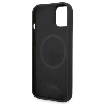 Калъф за iPhone 14 Plus - Karl Lagerfeld Silicone MagSafe (KLHMP14MSLKKHHBK) - Karl`s Head