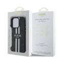 Калъф за iPhone 16 Pro Max - Guess Hardcase 4G Printed Stripes MagSafe (GUHMP16XP4RPSK) - Черен
