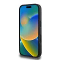 Калъф за iPhone 16 Pro - Guess Hardcase 4G Printed Stripes MagSafe (GUHMP16LP4RPSK) - Черен
