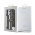 Калъф за iPhone 16 - Guess Hardcase 4G Printed Stripes MagSafe (GUHMP16SP4RPSW) - Кафяв