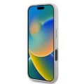 Калъф за iPhone 16 Plus - Guess Hardcase 4G Printed Stripes MagSafe (GUHMP16MP4RPSP) - Розов