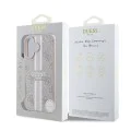 Калъф за iPhone 16 Plus - Guess Hardcase 4G Printed Stripes MagSafe (GUHMP16MP4RPSP) - Розов