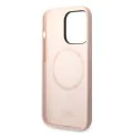 Калъф за iPhone 14 Pro - Karl Lagerfeld Silicone MagSafe (KLHMP14LSSKCI) - Light Pink Karl&Choupette