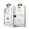 Калъф за iPhone 14 Pro - Karl Lagerfeld Silicone MagSafe (KLHMP14LSNCHNCHBCH) - Бял Choupette