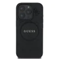 Калъф за iPhone 16 Pro - Guess Saffiano Peony Classic Classic Logo MagSafe (GUHMP16LPSAPSMEK) - Черен