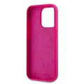 Калъф за iPhone 15 Pro Max - Karl Lagerfeld Silicone MagSafe (KLHMP15XSCHPPLF) - Fuchsia Choupette Head