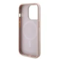 Калъф за iPhone 15 Pro - Guess Saffiano MagSafe (GUHMP15LPSAHMCP) - Розов