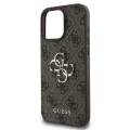 Калъф за iPhone 16 Pro - Guess Hardcase 4G Big Logo (GUHCP16L4GMGBR) - Кафяв