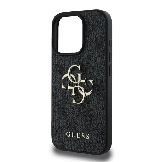 Калъф за iPhone 16 Pro - Guess Hardcase 4G Big Logo (GUHCP16L4GMGGR) - Черен