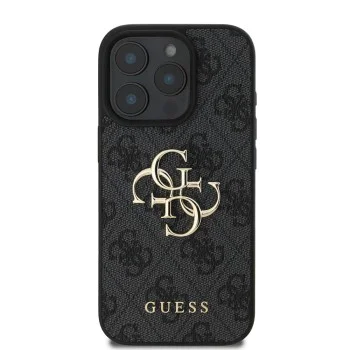 Калъф за iPhone 16 Pro - Guess Hardcase 4G Big Logo (GUHCP16L4GMGGR) - Черен