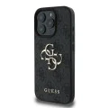 Калъф за iPhone 16 Pro - Guess Hardcase 4G Big Logo (GUHCP16L4GMGGR) - Черен