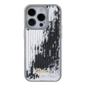 Калъф за iPhone 15 Pro Max - Guess Sequin Script Metal (GUHCP15XPSFDGSS) - Сребрист