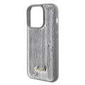 Калъф за iPhone 15 Pro Max - Guess Sequin Script Metal (GUHCP15XPSFDGSS) - Сребрист