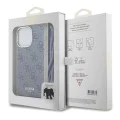 Калъф за iPhone 15 Pro - Guess Crossbody Cord 4G Print (GUHCP15LHC4SEB) - син