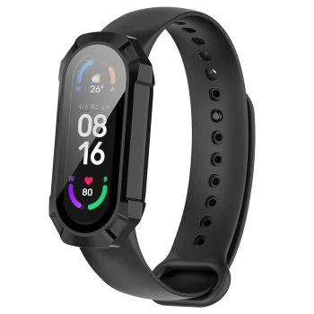 Протектор за Xiaomi Mi Band 4 / 5 / 5 NFC / 6 / 6 NFC + Протектор - Defense360 Pro - Черен