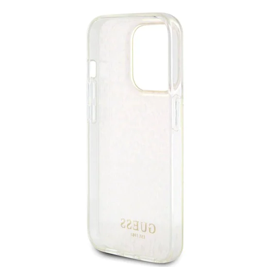 Калъф за iPhone 15 Pro - Guess Hardcase IML Faceted Mirror Disco Iridescent (GUHCP15LHDECMP) - Розов