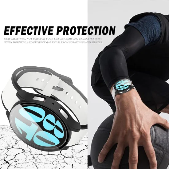 Протектор за Samsung Galaxy Watch6 (40мм) + Чанта - Defense360 Pro - Прозрачен