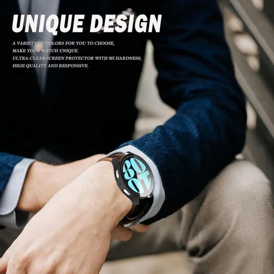 Протектор за Samsung Galaxy Watch6 (40mm) + Протектор - Defense360 Pro - Черен