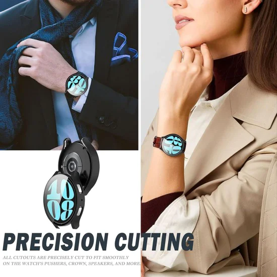 Протектор за Samsung Galaxy Watch6 (40mm) + Протектор - Defense360 Pro - Черен