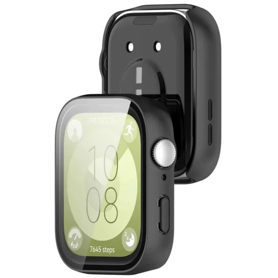 Протектор за Huawei Watch Fit 3 + Протектор - Defense360 Pro - Черен