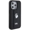 Калъф за iPhone 14 Pro - Karl Lagerfeld Saffiano Gripstand (KLHCP14LGSACHPK) - Choupette