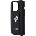 Калъф за iPhone 14 Pro - Karl Lagerfeld Saffiano Gripstand (KLHCP14LGSAKCPK) - Karl&Choupette