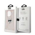 Калъф за iPhone 14 Pro - Karl Lagerfeld IML Luxury (KLHCCHCP14LHKLKLPCHP) - Pink Choupette Head&Monogram