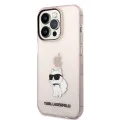 Калъф за IPhone 14 Pro - Karl Lagerfeld Hardcase (KLHCP14LHNCHTCP) - Pink Ikonik Choupette