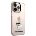 Калъф за IPhone 14 Pro - Karl Lagerfeld Hardcase (KLHCP14LHNCHTCP) - Pink Ikonik Choupette