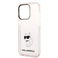 Калъф за IPhone 14 Pro - Karl Lagerfeld Hardcase (KLHCP14LHNCHTCP) - Pink Ikonik Choupette