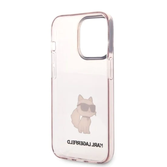 Калъф за IPhone 14 Pro - Karl Lagerfeld Hardcase (KLHCP14LHNCHTCP) - Pink Ikonik Choupette
