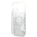 Калъф за iPhone 14 Pro - Karl Lagerfeld Hardcase Liquid Glitter (KLHCP14LLCRSGRS) - Silver RSG