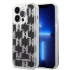 Калъф за iPhone 14 Pro - Karl Lagerfeld Hardcase Liquid Glitter (KLHCP14LLLLMMNMK) - монограм