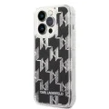 Калъф за iPhone 14 Pro - Karl Lagerfeld Hardcase Liquid Glitter (KLHCP14LLLLMMNMK) - монограм