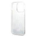 Калъф за iPhone 14 Pro - Karl Lagerfeld Hardcase Liquid Glitter (KLHCP14LLLLMNMS) - сребрист монограм