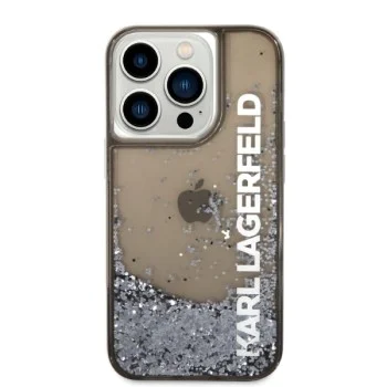 Калъф за iPhone 14 Pro - Karl Lagerfeld Hardcase Liquid Glitter (KLHCP14LLCKKVVK) - Elong
